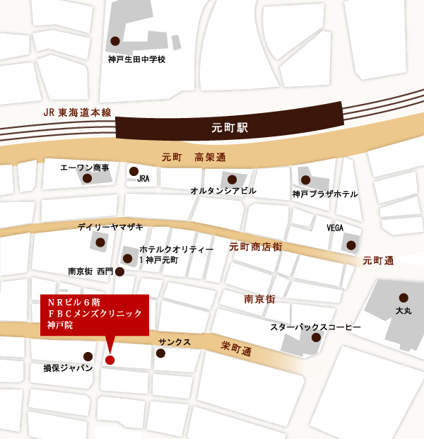 神戸・元町院MAP